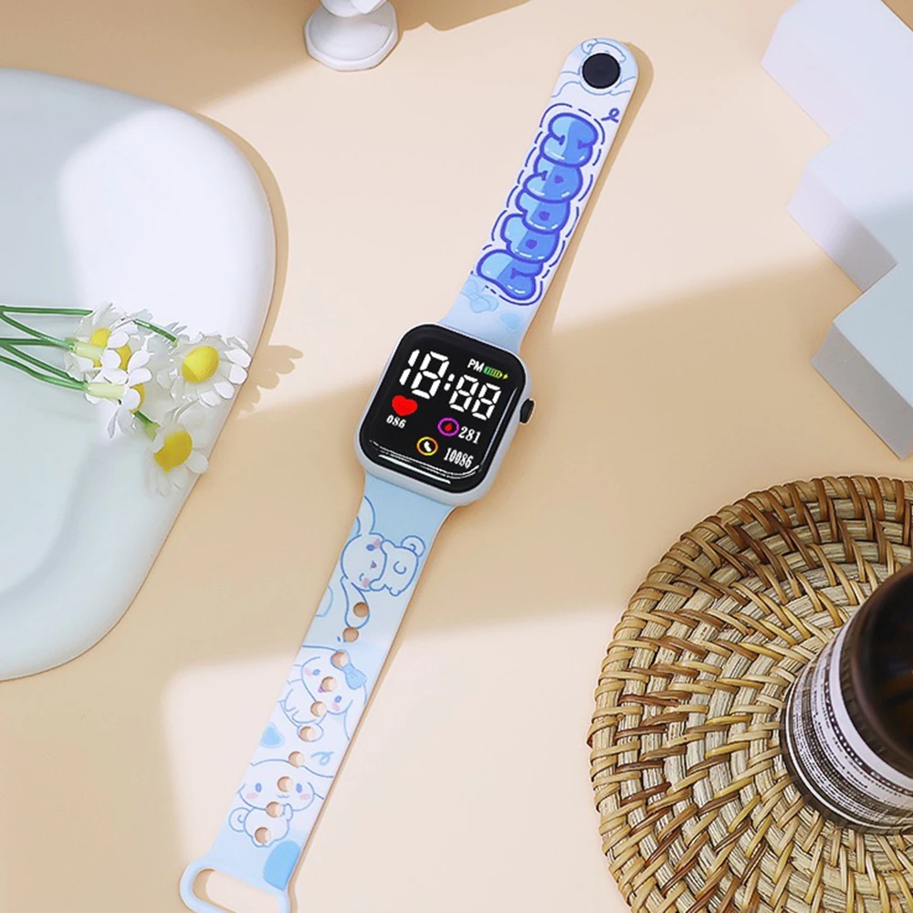 New Hello Kitty Children Watches Girls Children's Electronic Sport Watch Fashion Digital Watch Women Student Christmas gift