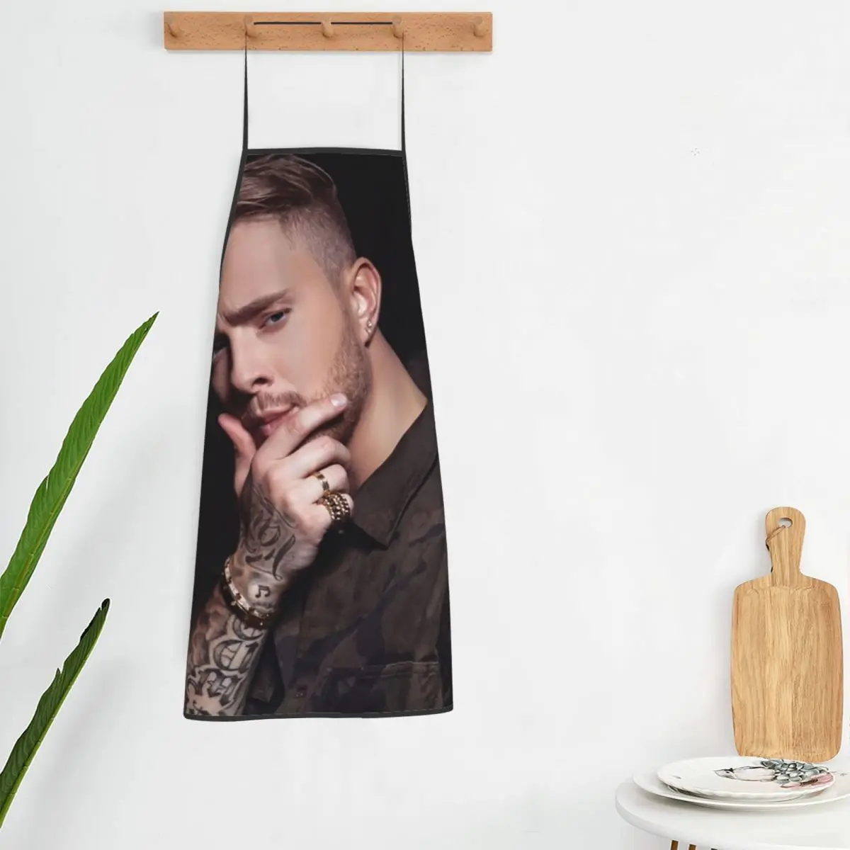 Custom Egor Kreed Russian Rapper Aprons Chef Cooking Baking Tablier Bib Kitchen Cleaning Pinafore for Women Men Painting