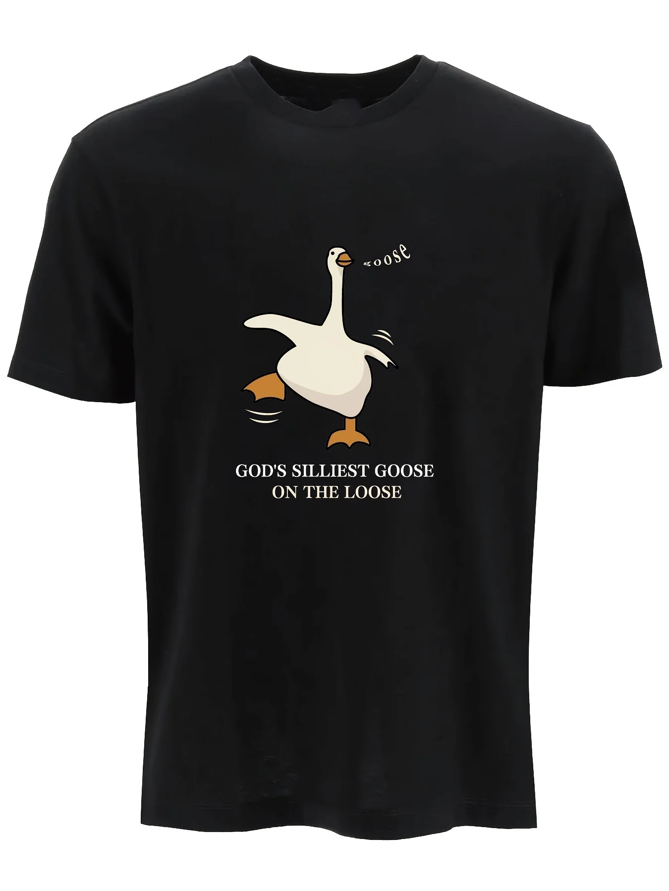 

Silly Goose Графический принт Лето Осень Зима Хлопковые мужские и женские футболки с короткими рукавами Роскошный бренд для занятий спортом на открытом воздухе