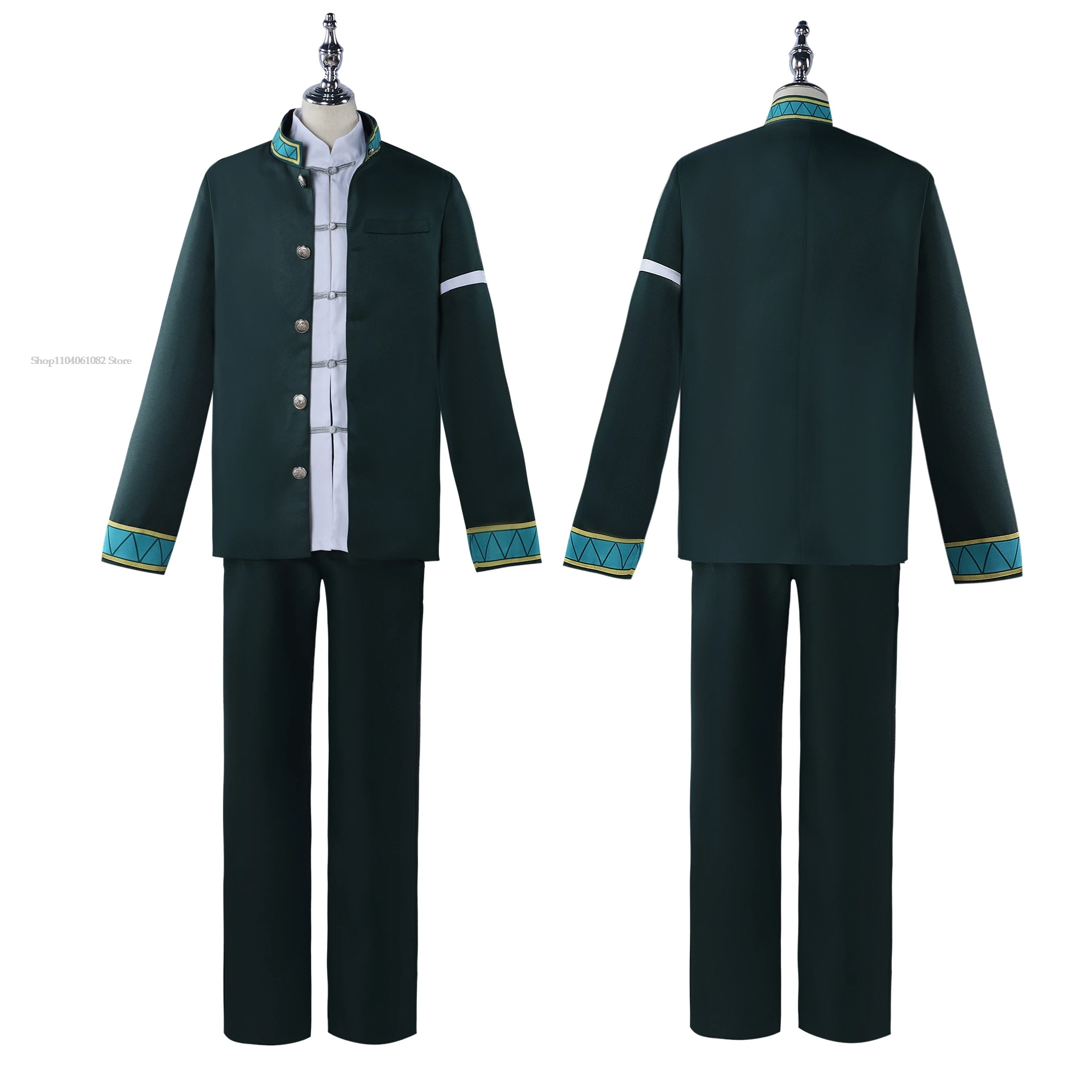 Hayato Suo Cosplay Kostüm Anime Perücke Schuluniform Augenklappe Ohrringe Bofurin Haruka Sakura Halloween für Frauen Männer Heißer Verkauf