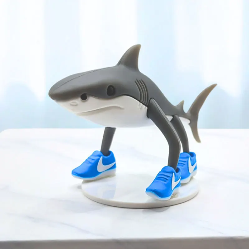 Figuras de Anime de dibujos animados divertidos Tralalero Tralala, juguete, decoración de escritorio, figura de acción, modelo de tiburón, colección de estatuas, juguetes, regalos