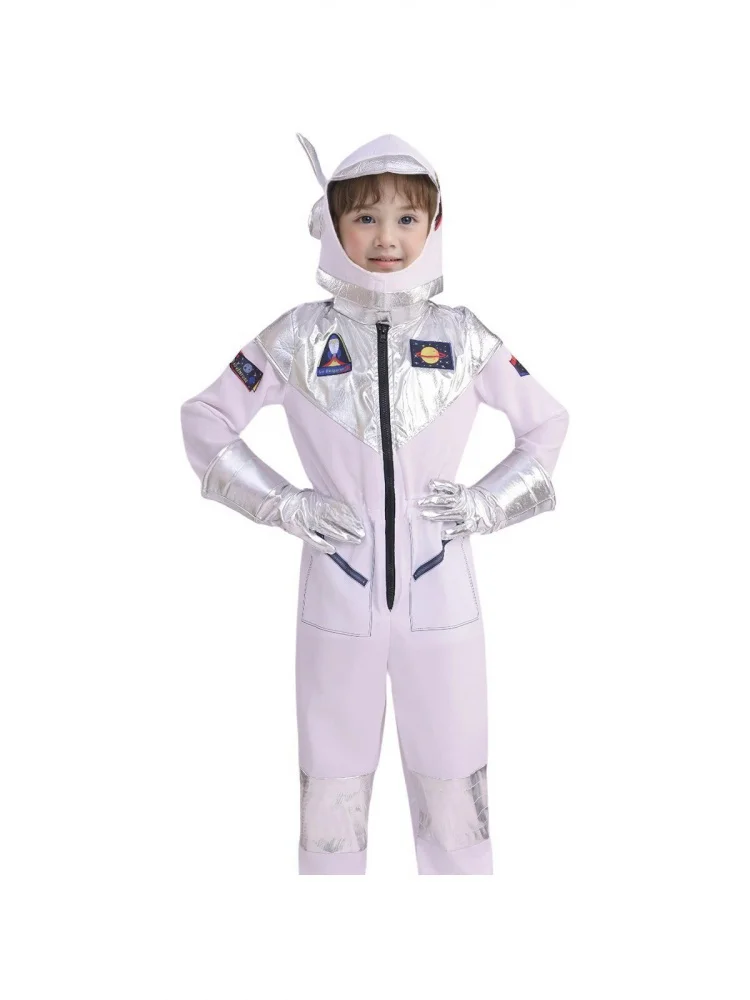 

Halloween Children's Astronaut Suit Cosplay Space Performance Outfit Party Stage Set Costume Polyester High Percentage