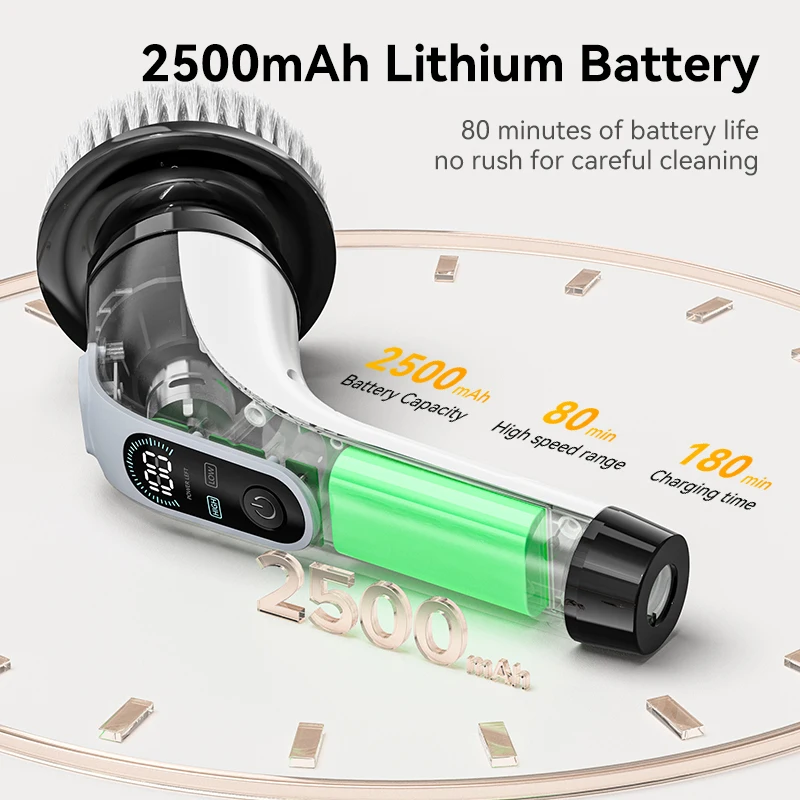 Schnur loser elektrischer Schleuder wäscher 7-in-1 multifunktion ale elektrische Reinigungs bürste Küche Bad Reinigungs bürste Rotations wäscher