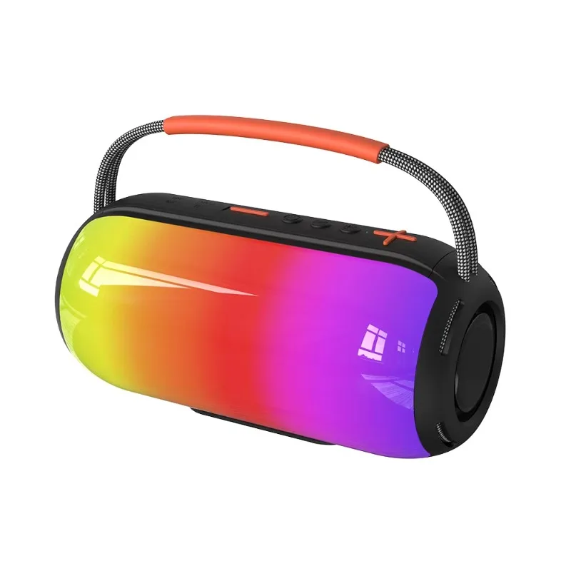 

Portable Blue tooth Wireless Speaker RGB Lights Loud Stereo Sound with Handle for Home Outdoors Parties FM Radio Battery