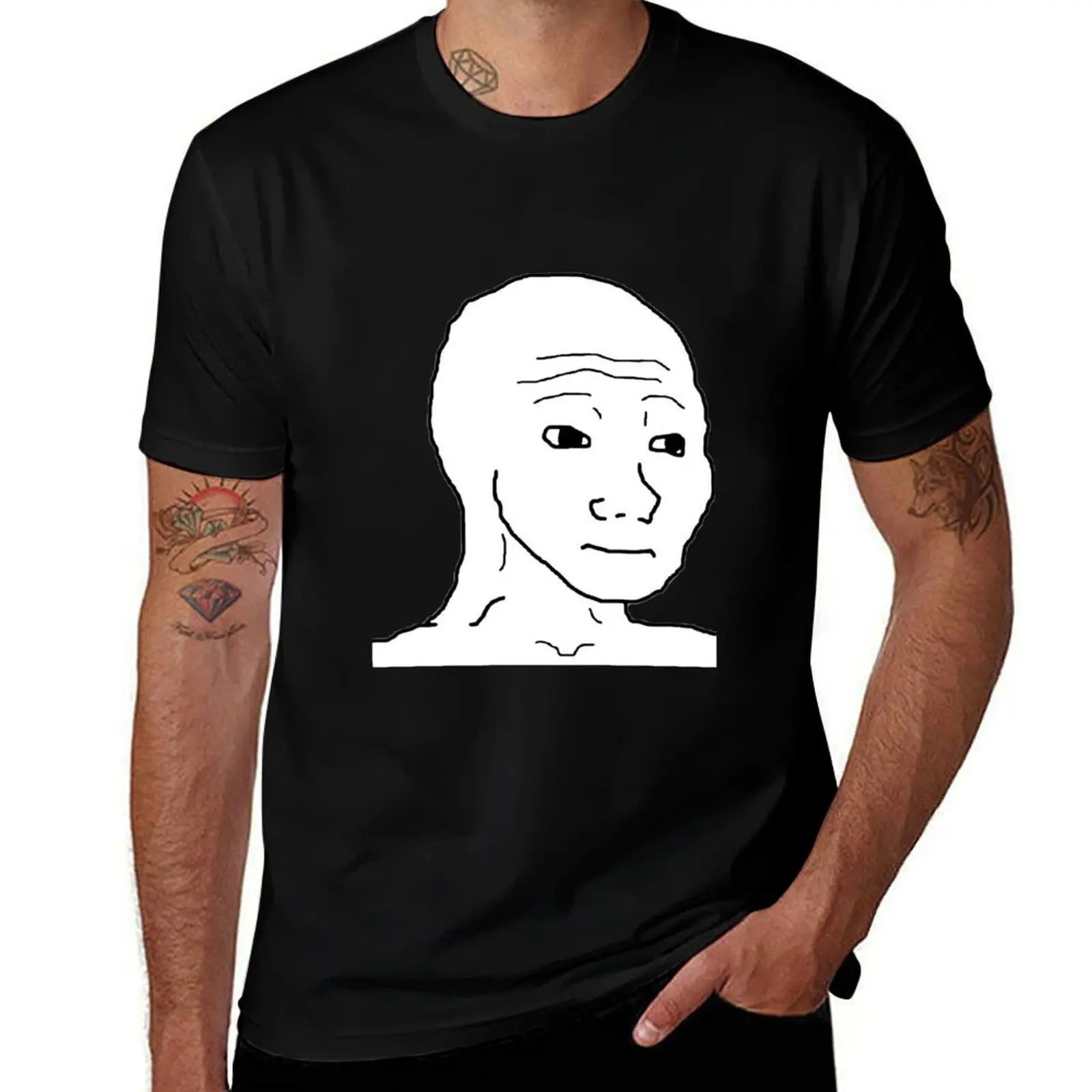 

wojak T-Shirt g man t shirts for men funny t shirts cotton T-Shirt