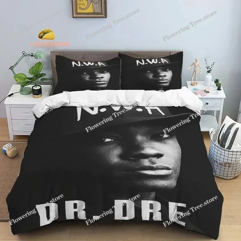 

Rapper Hiphop Dr. Dre Sheets Quilt Covers Bedding Dormitory Sheets Bedding Set Soft Warm Bedding Set