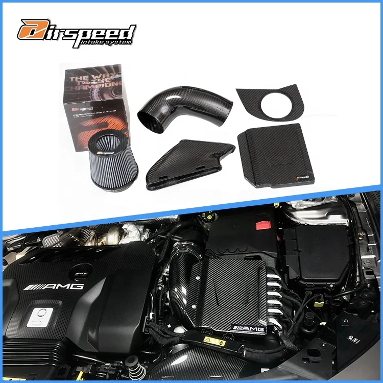 

Airspeed OEM Chinese Dry Carbon Fiber Engine Cold Air Intake System Kits For BENZ AMG A45 W177 2020-UP