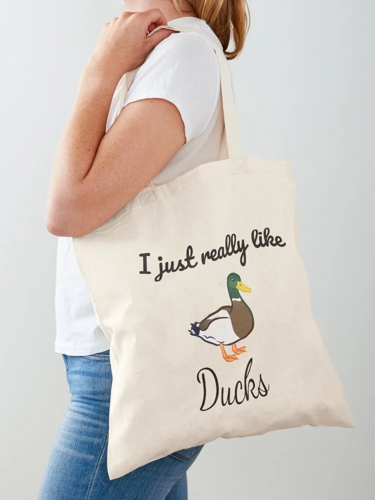 I just really like Ducks Tote Bag Handbags ecological bags Candy bags hand bags Canvas Tote Bag