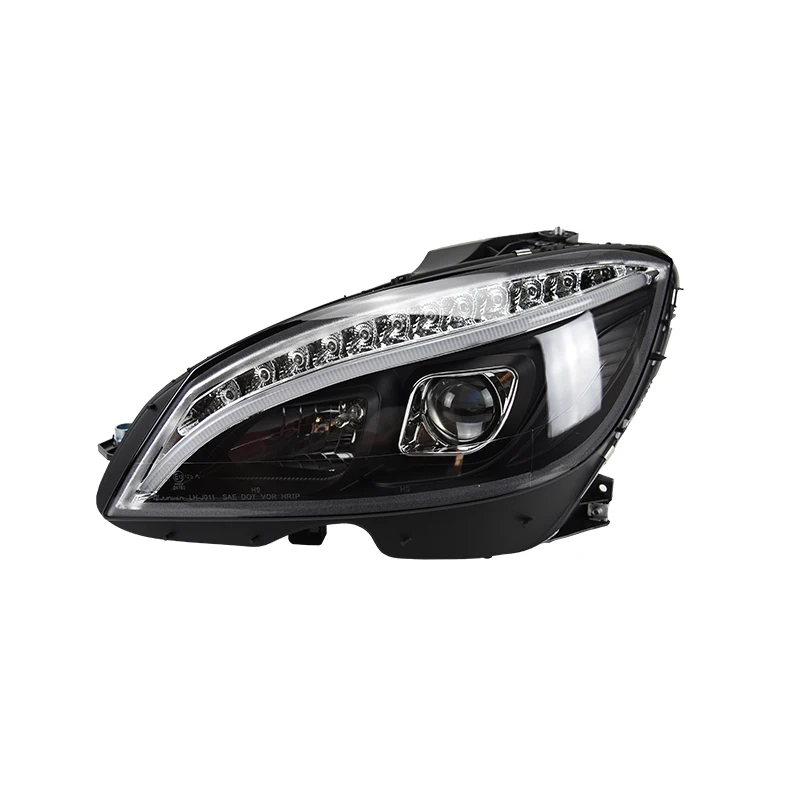 

Car Styling Headlights for Benz W204 LED Headlight 2007-2010 Head Lamp DRL Signal Hid Bi Xenon Angel Eyes Projector Lens Automot