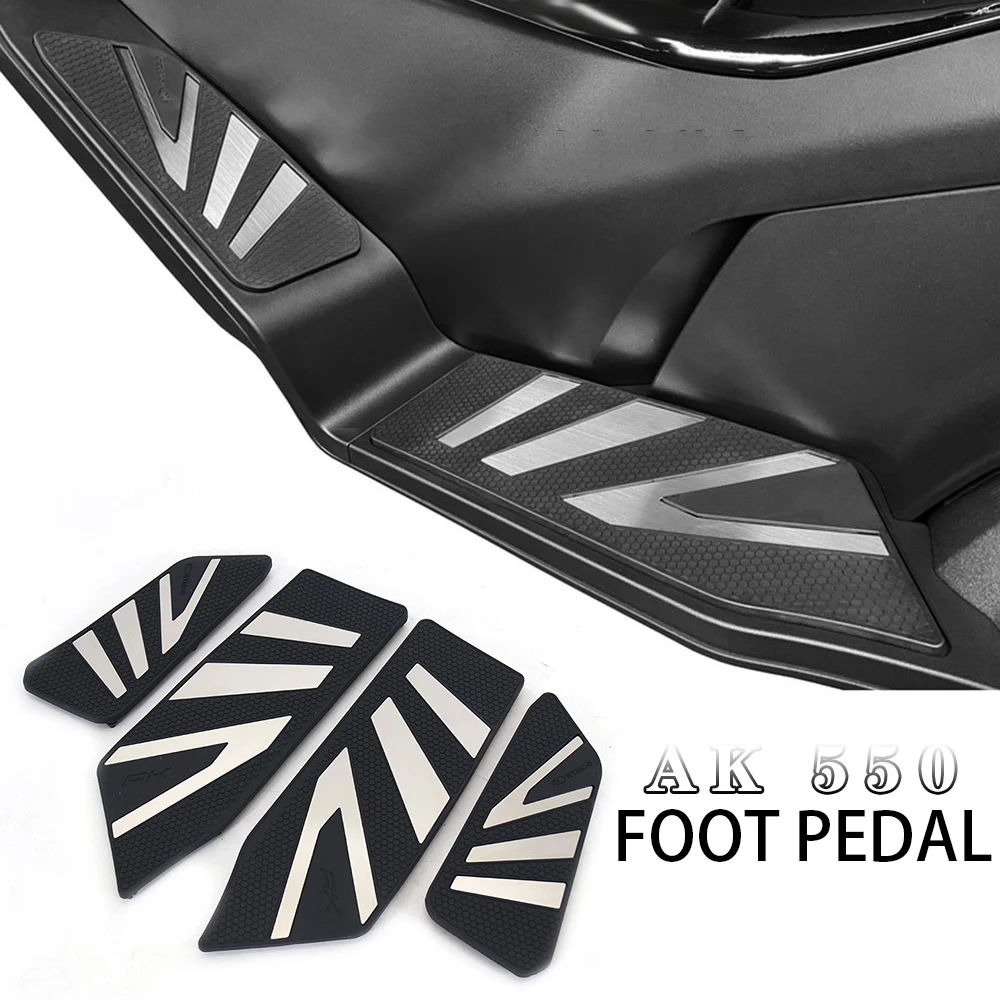 

For KYMCO AK 550 ak550 2022 2023 Motorcycle Footboard Steps Footrest Foot Pad Pedal Footrests Pads AK 550