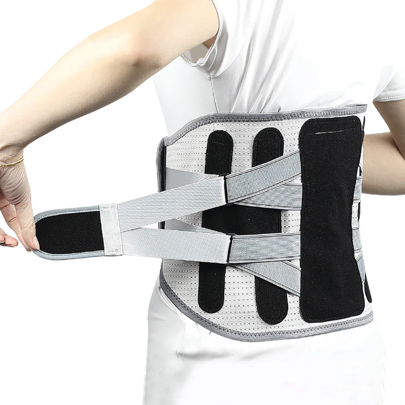 Newest Widen Steel Keel Waist Back Pain Brace Spine Support Lumbar Herniated Disc Sciatica Orthopedic Posture Corrector Belt Men