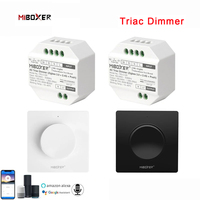 MiBoxer AC Triac Dimmer RF Push Dimmer TRI-C1/ TRI-C1WR/ TRI-C1ZR 110V-220V 300W App /Voice /Remote Control For LED Bulb Strip