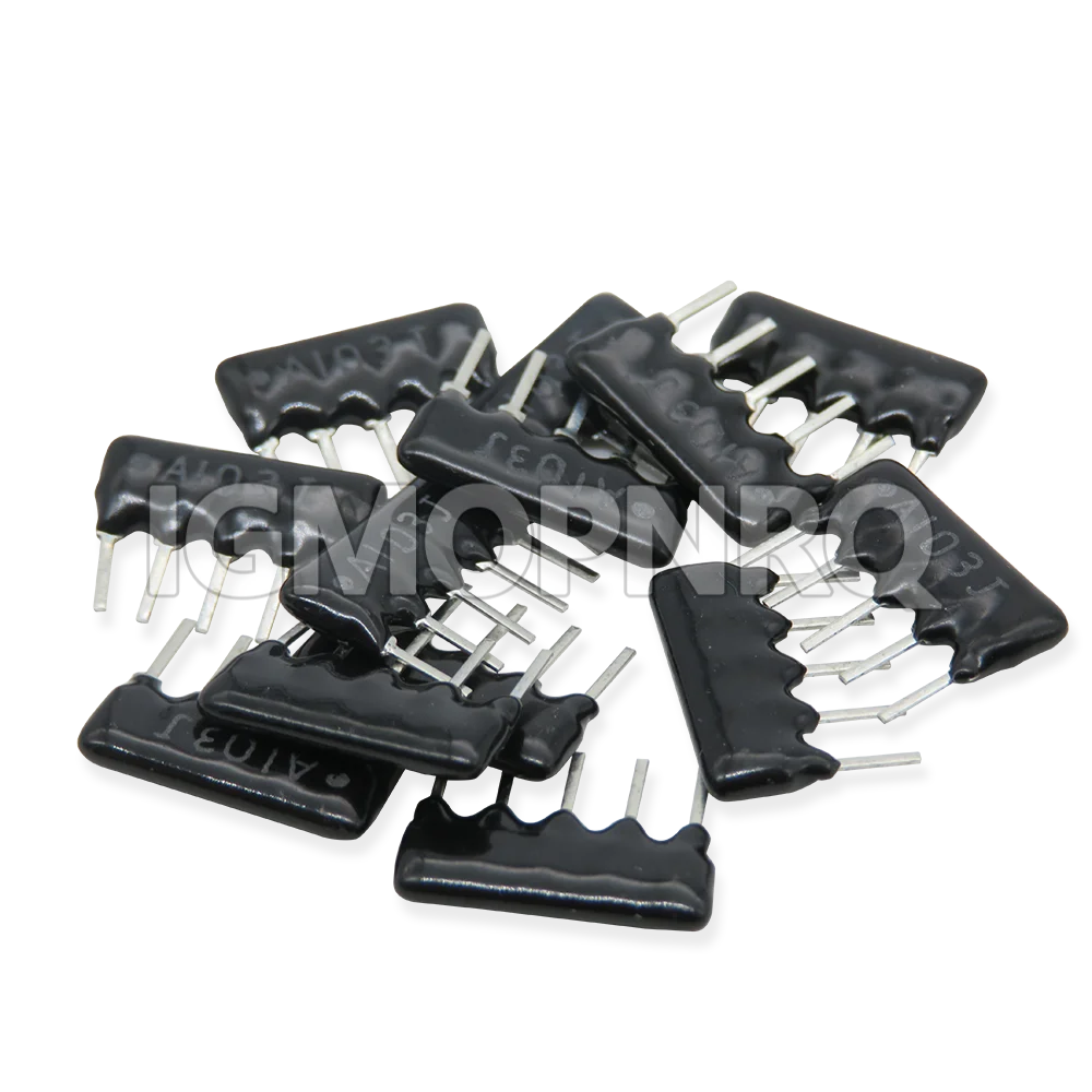 10pcs exclusion Network Resistor array DIP 9PIN 100 220 330 470 510 680 1K 1.2K 1.5K 2K 2.2K 3.3K 4.7K 10K 100K 330k 470k ohm