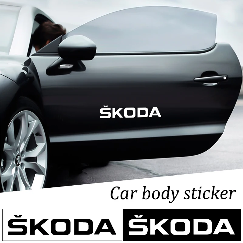 New Design Car Stickers Creative Vinyl Car Sticker Reflective Decals For Skoda Octavia 3 Kodiaq Fabia Rapid Superb 2 Kamiq Karoq