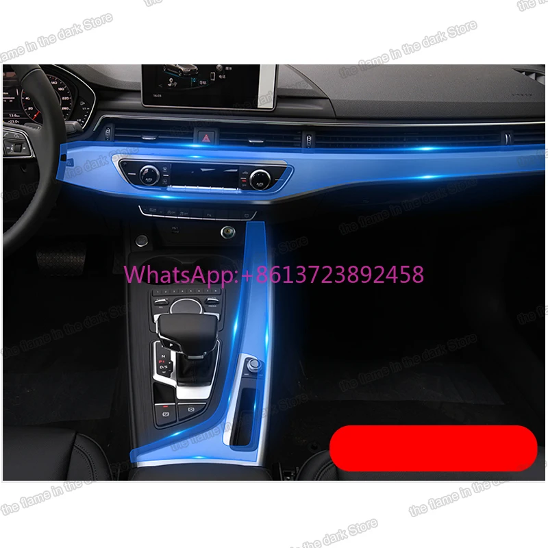 

TPU Car Interior Film Central Gear Panel Control Dashboard Protective Sticker for Audi A4 B9 Allroad Avant A5