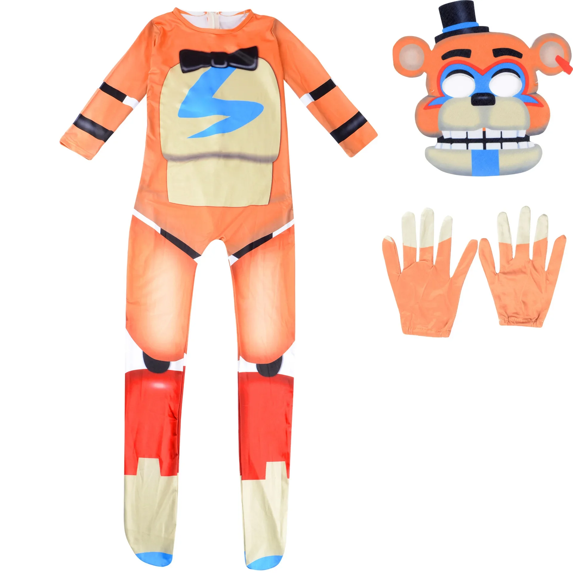 Fancy Halloween Costume for Kids 5Five Nights Fredyed Jumpsuit Cosplay Nightmare Bonnie Fnaf Fredy Anime Christmas GiftforKid183