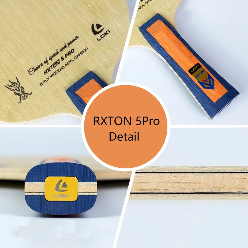 شفرة لوكي تنس الطاولة ، مضرب بينغ بونغ الأصلي ، RXTON 3Pro ، 5Pro ، 5Pro ، 7Pro ، 9Pro ، 2 كربون ، مجداف للهجوم السريع