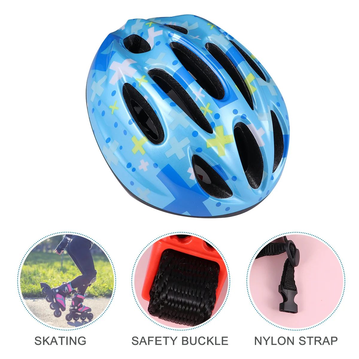 قطعة واحدة من مادة ممتازة، هدية جميلة وآمنة لعيد الميلاد وأعياد الميلاد، سكوتر التزلج على الجليد باللون الأزرق #5