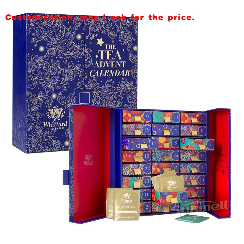 

на заказ.24 дня обратного отсчета до картона бумажных коробок для чая. Коробка для адвент-календаря на заказ.