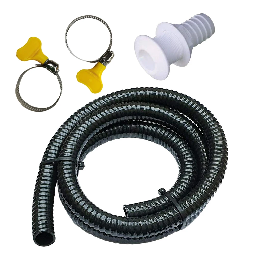Kit d'installation de pompe de cale marine, tuyau de cale flexible, durable, kit de tuyau de vidange, accessoires automobiles, yacht