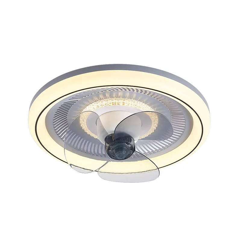 

Nordic children's fan light, simple modern shaking head , large wind ultra-thin ceiling fan light, dining room bedroom electric