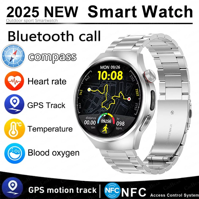 

Для Huawei GT Watch 5 Pro Смарт-часы 1,53 дюйма Смарт-часы Подарочные спортивные часы Мужчины Женщины Bluetooth Телефонные звонки Наручные часы GPS Бан