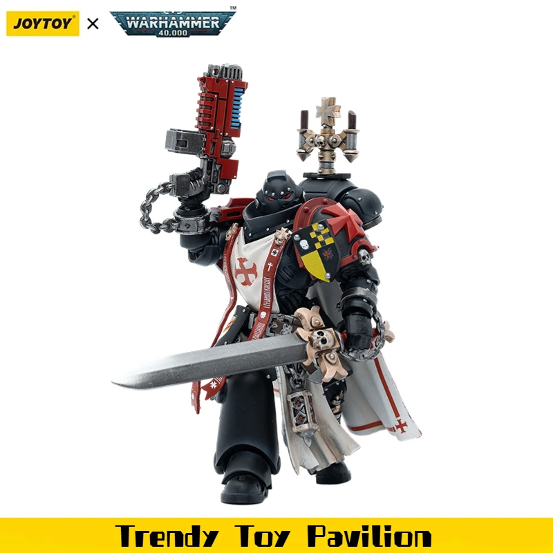 

【JOYTOY】Warhammer 40K Black Templars Sword Brethren Brother Lombast 1/18 Action Figure Toy