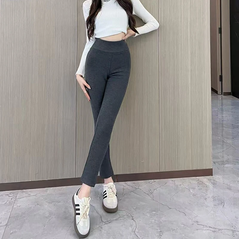 Women's padded bottoms, fashion sexy warm leggings, high quality pants, fall and winter, new, 2024, y2k