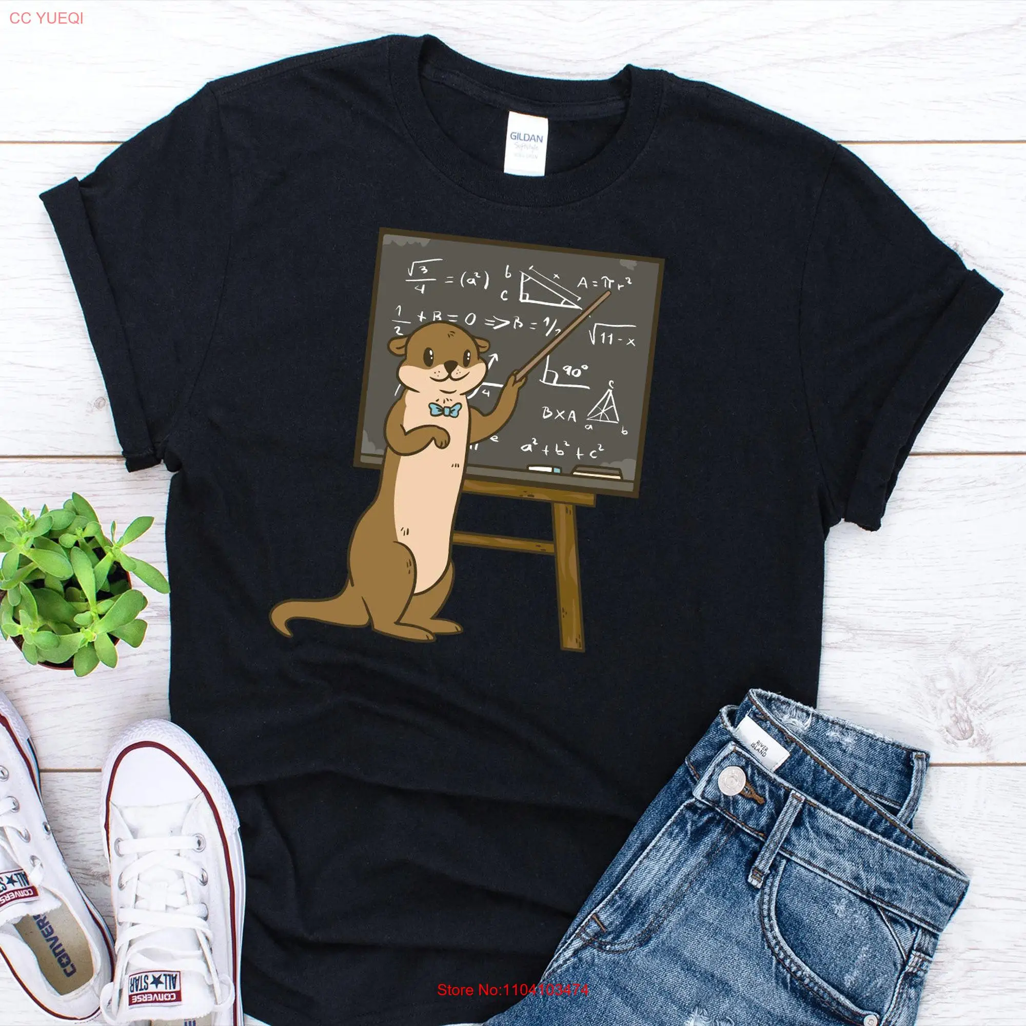 Otter Professor T Shirt Love Funny Cute Lover  long or short sleeves