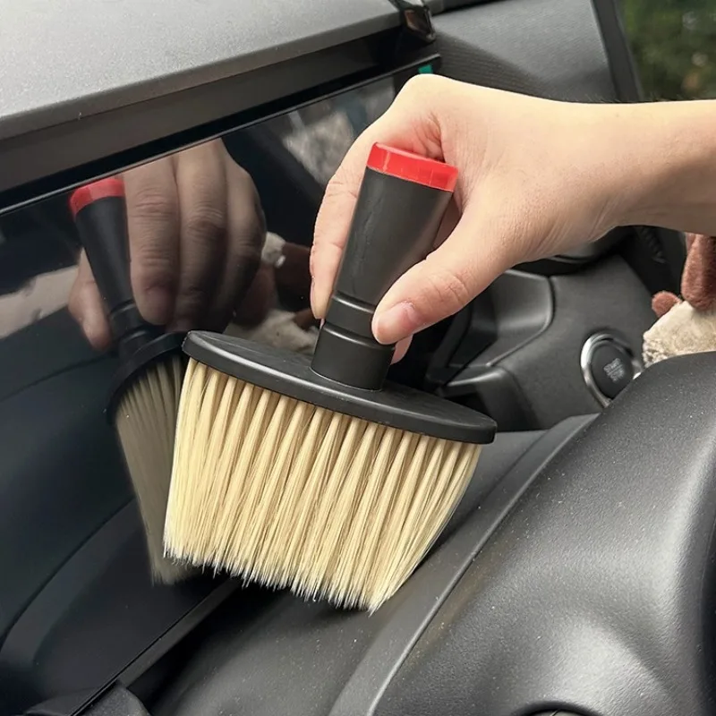 Car Wash Brush Dust Remover Car Air Conditioner Outlet Dust Removal Brush Soft Bristles Brushes for Car Cleaning Tools