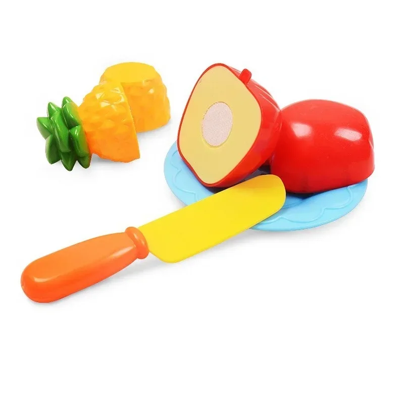 10 Pcs/Set Random Kids Simulation Kitchen Toy Classic Fruit Vegetable Cutting Educational Montessori Toy for Children Gift