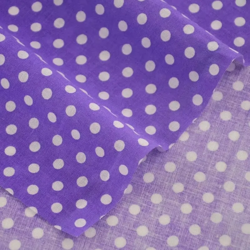 50X150CM Putih Oranye Polka Dot dicetak kain katun tambal sulam rumah tekstil pakaian dekorasi DIY jahit Scrapbooking boneka