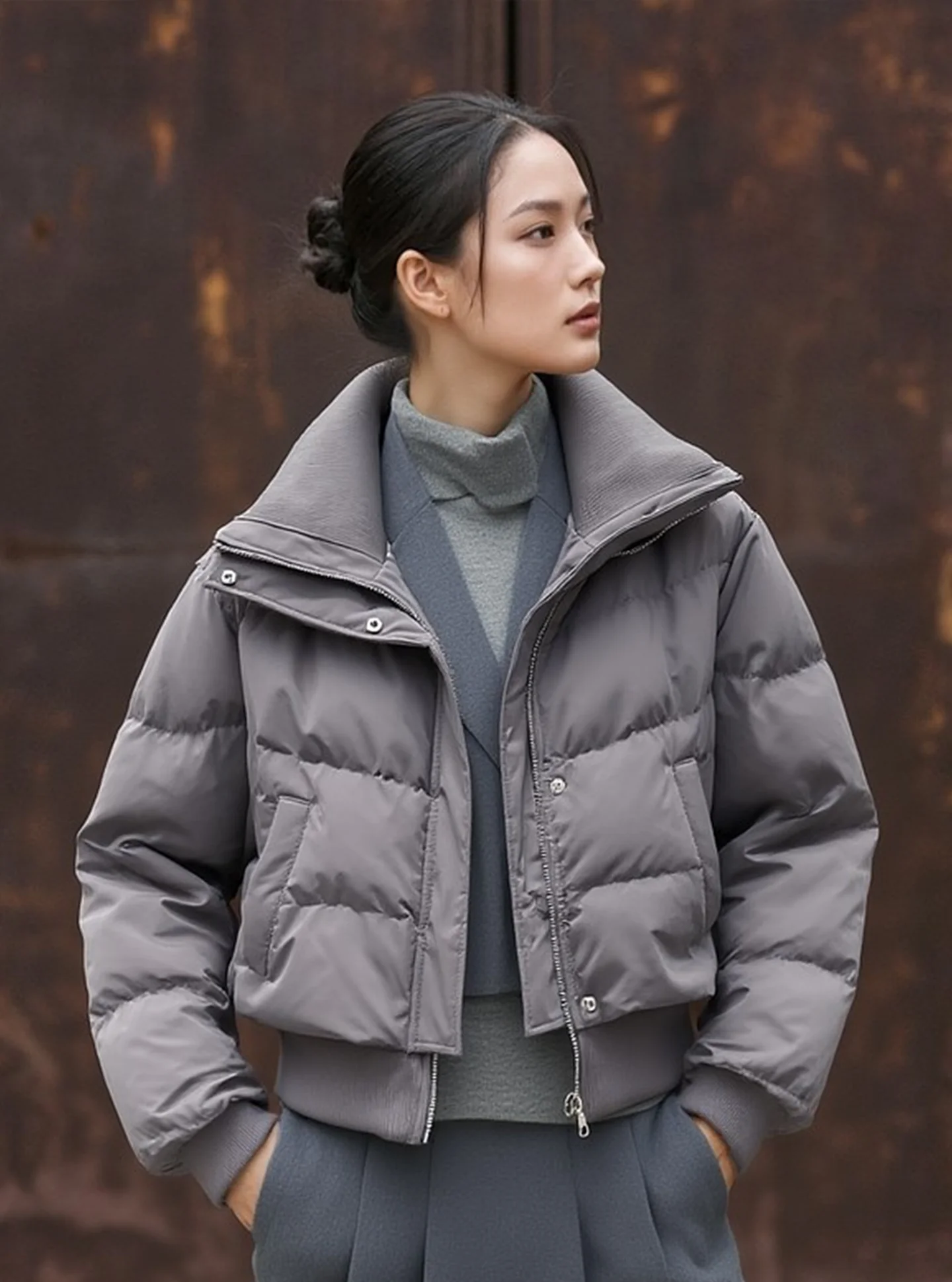 

Женская утепленная куртка-пуховик Sli ort Puffer Jaet, зимнее пальто с наполнителем из пуха, повседневная верхняя одежда, стандартный крой, белая.