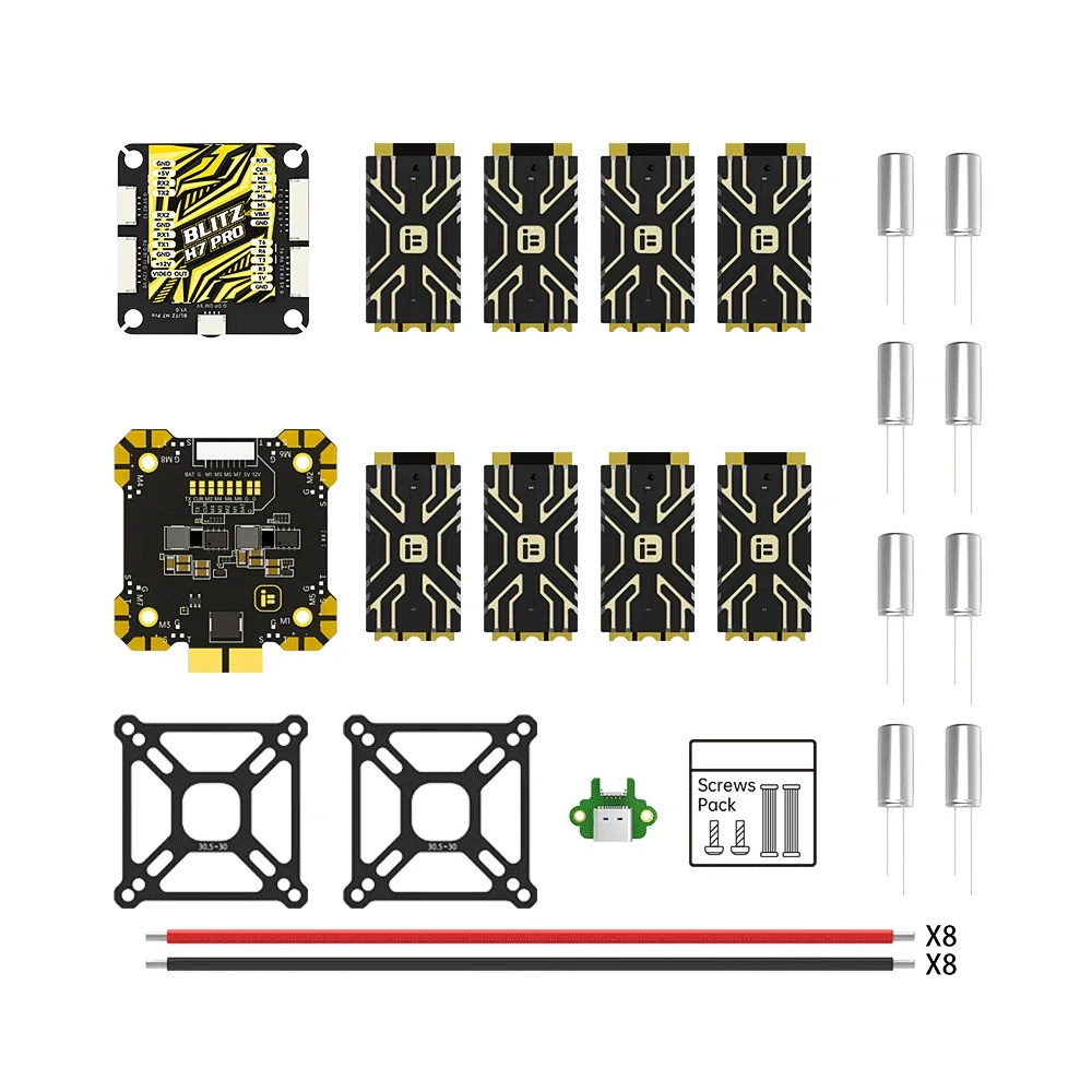 IFlight BLITZ H7 Pro ICM42688 Combo Set W/ E80 Single ESC 2-8S Supports DShot 150/ 300/ 600/ MultiShot /OneShot for RC FPV Drone