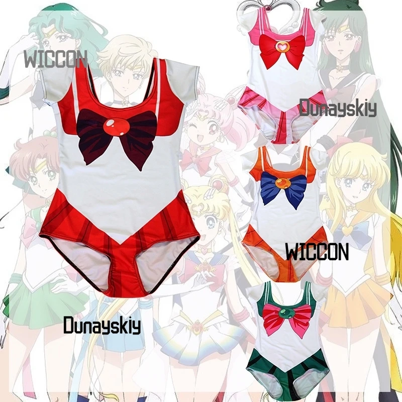 

Sailoorr cosplay Moo on Printed one-piece swimsuit for slim fit sun protection cosplay costumes sexy kawaii cosplay Halloween