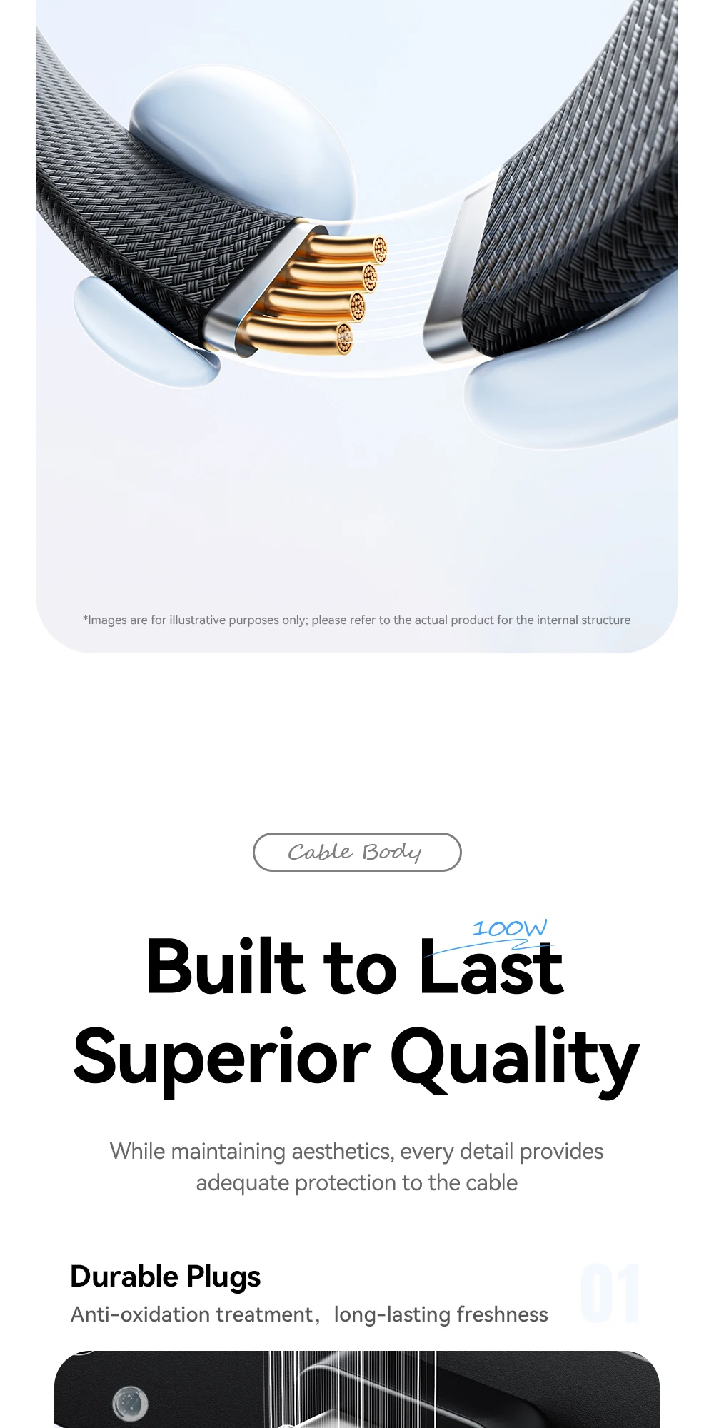 Essager 100W gebogenes USB-C-Kabel 100W für iPhone 17 16Pro Max, Typ-C-Kabel für Macbook Pro, Schnellladekabel für Huawei iPad – Detail 10