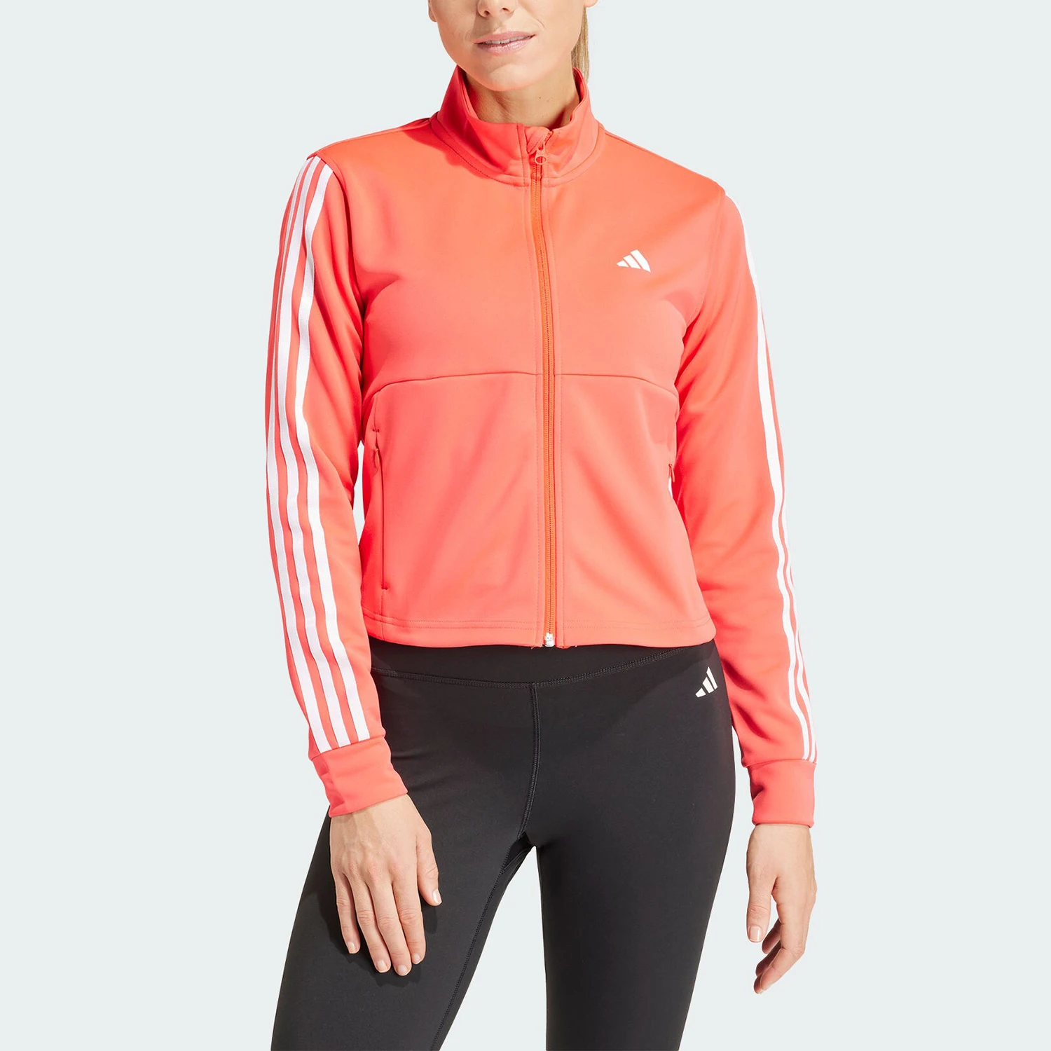 

Adidas Original 2023 New Women's Sports Training Stand Collar Jacket IS3976