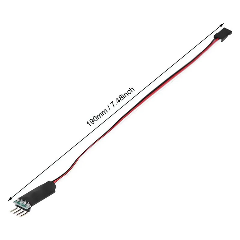 2X Modulo interruttore luce Rc Accensione/spegnimento luce auto Rc adatto per Traxxas Modello di telecomando Interruttore di controllo luce auto Scx10-Y47A