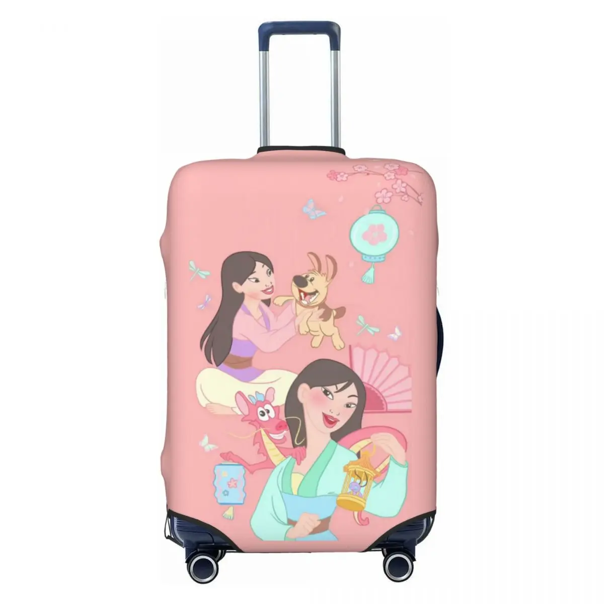 

Custom Mulan Princess Luggage Cover Fashion Suitcase Protector Covers Suit For 18-32 inch
