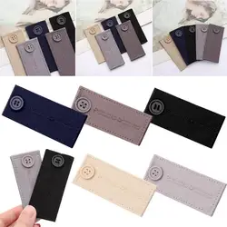 Unisex Elastic Waist Extenders Assorted Colors Strong Adjustable Fit for Jeans Trousers and Skirt Garment Accessories