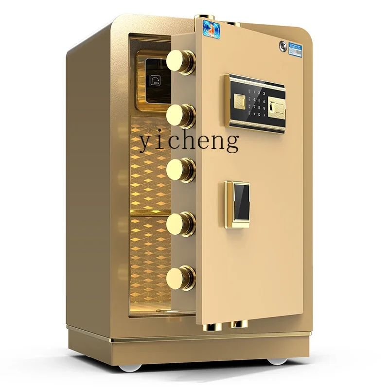 

Safe All-Steel Household Small Wifi Monitoring 70/80cm Fingerprint Office Password Safe Box