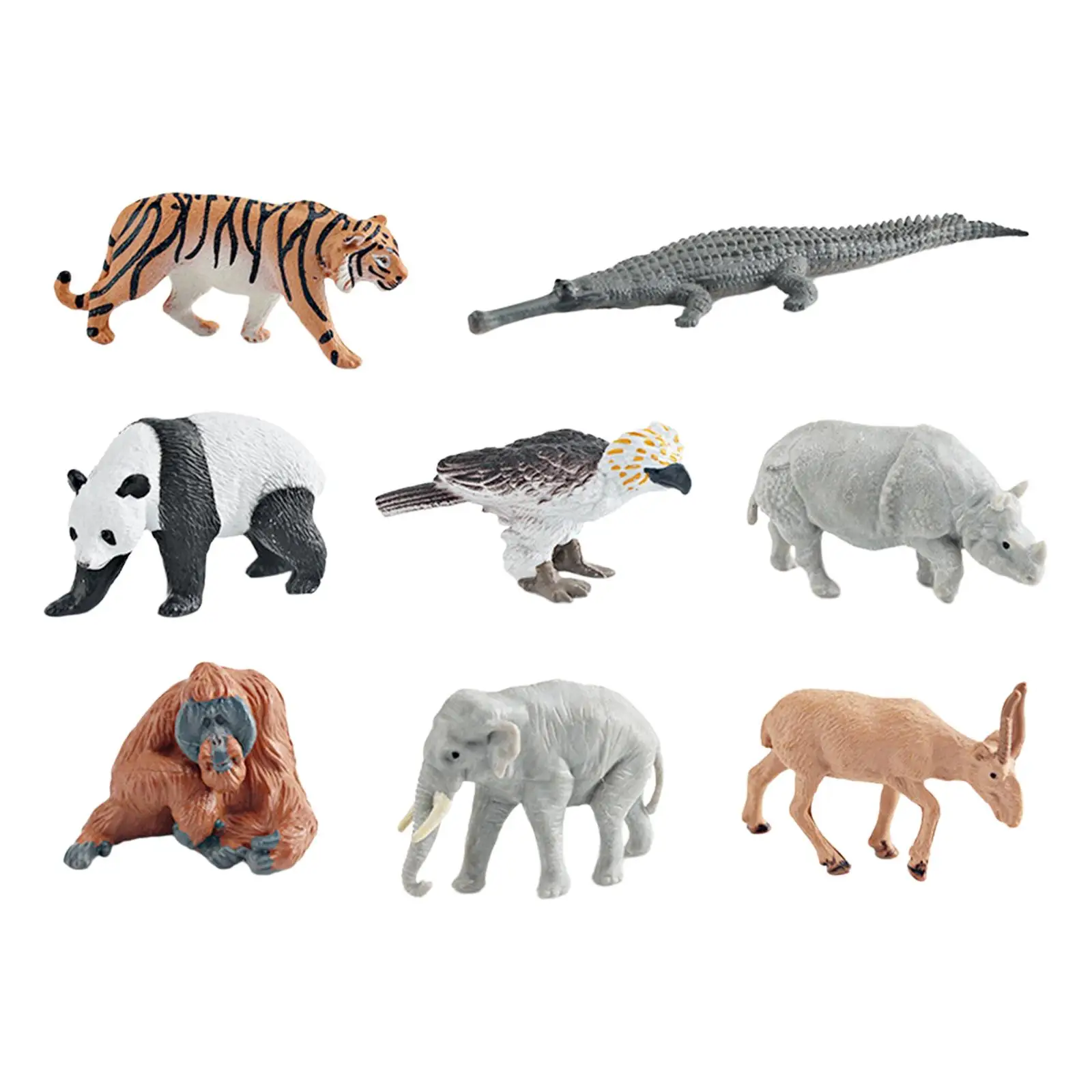 8Pcs Animals Figures Toys Valentines Day Gifts for Kindergarten Party Favors