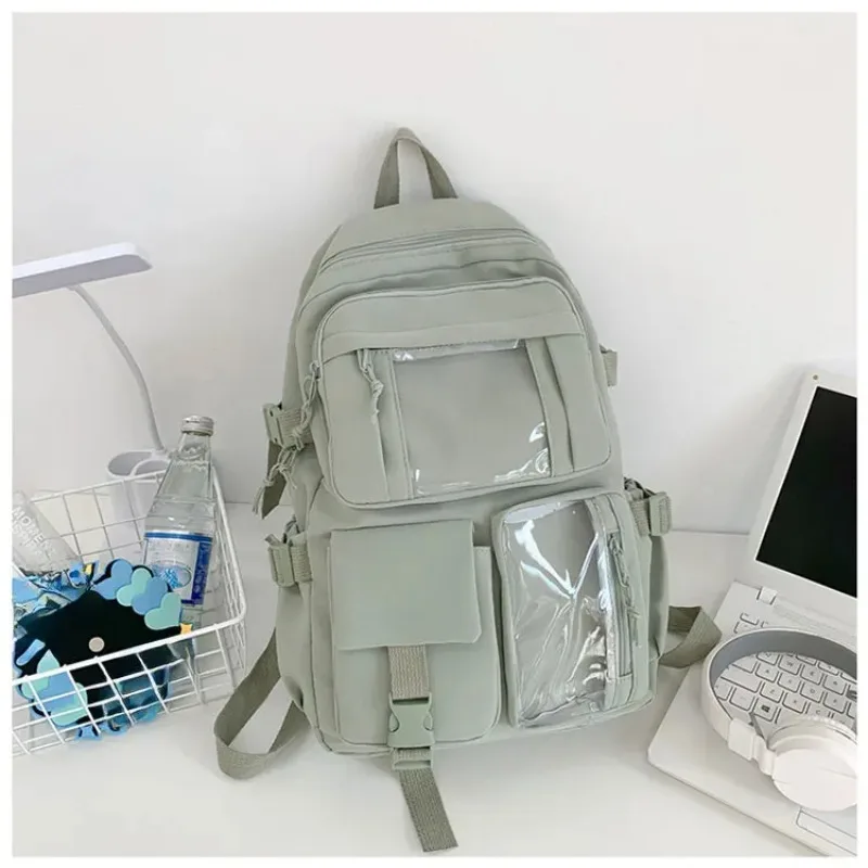 New Cute Nylon Backpack Suitable for Young Girls Female Students and Ladies Multi-Pocket Student Backpack