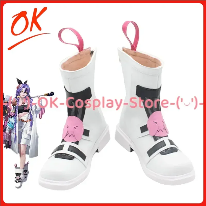 [Customized] Kiyo Cosplay Shoes Game Path to Nowhere Anime Roleplay Props Halloween Carnival Holiday Party PU Leather Boots
