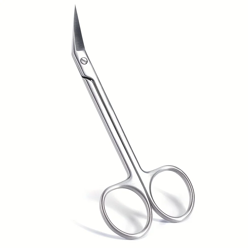 قطعة واحدة من مقص احترافي مع شفرات منحنية رقيقة وأطراف دقيقة، مناسبة لتقليم الحواجب والرموش #3