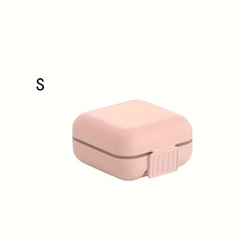 1pc Double Layer Japanese Style Portable Pill Box with Multi-grid and Double Seal - Convenient and Secure Medication Storage