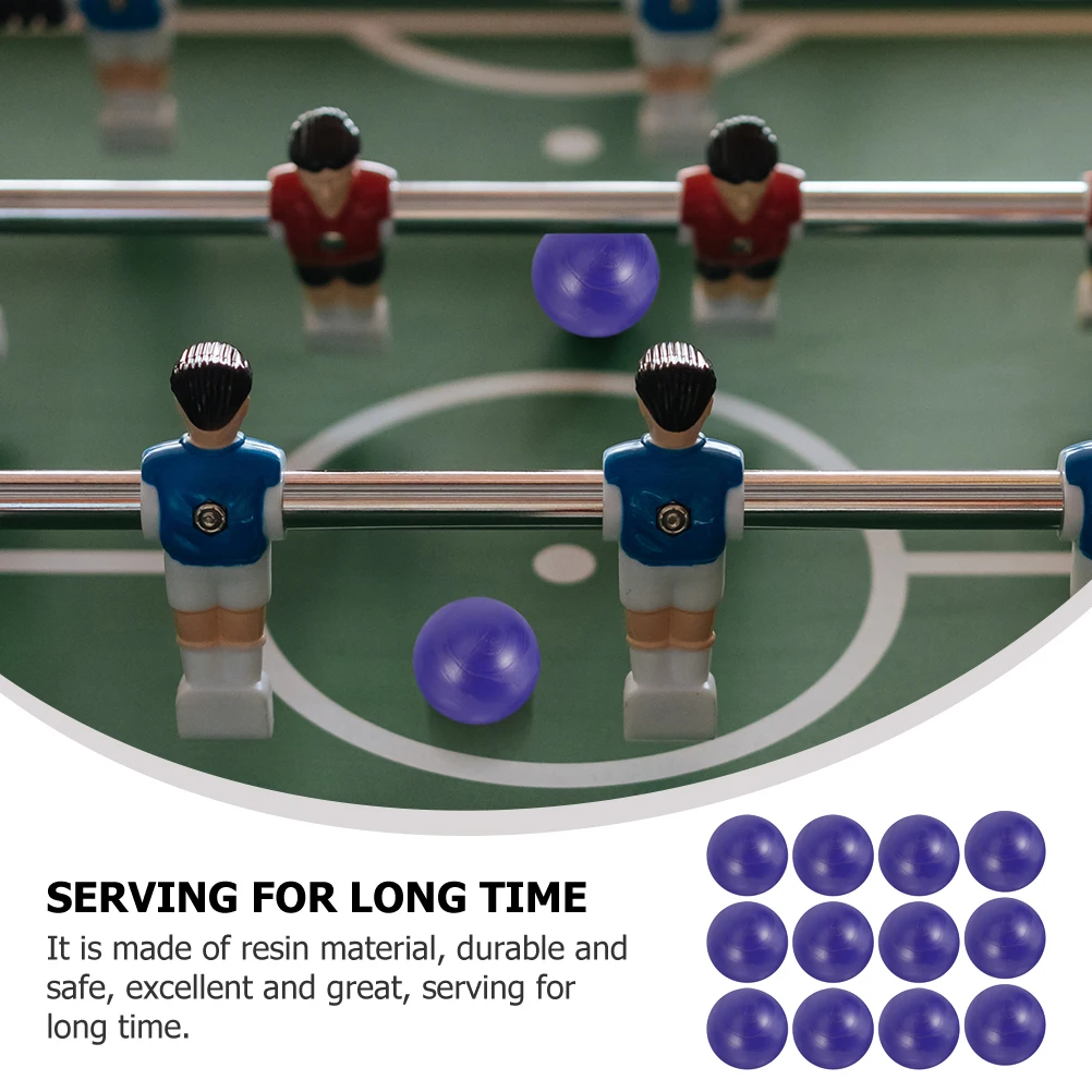 

12 Pcs Glossy Football Soccer Table Foosball Replacement Balls Mini Foosballs Resin
