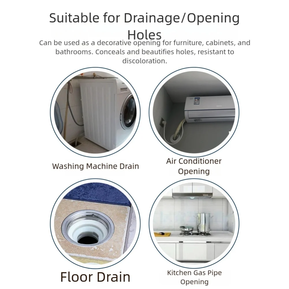 Dual Layer Plastic Sink Drain Vent Pipes 5 Pack for Cabinet Plumbing in Kitchen and Bathroom with Enhanced Airflow