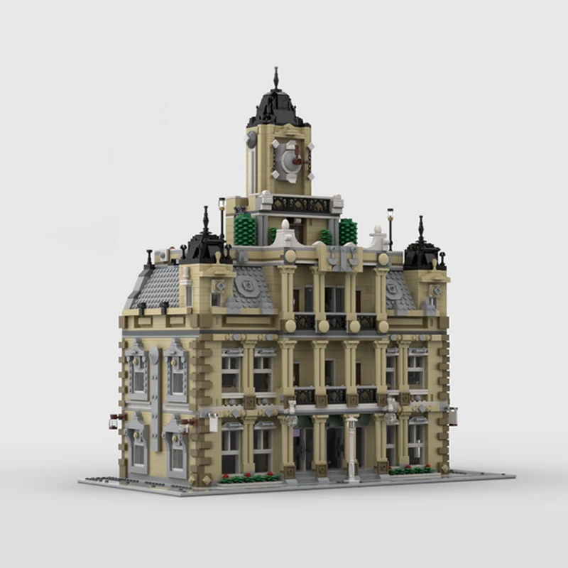 5009 PCS Customize The Courthouse Police Station MOC Customize Modular Building Block Popular Kids Simple DIY Festival Toy Gift