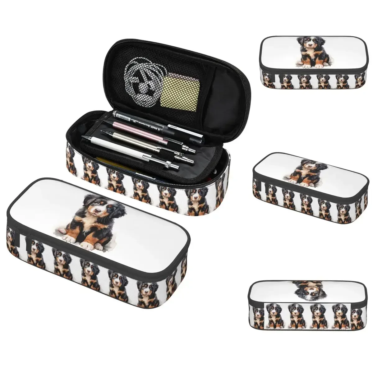 

Bernese Mountain Dog Animal Pencil Case for Boys Girls School Pen Box Pencil Bag Stationery Supplies Pen Holder Bag